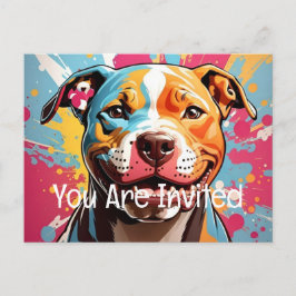 Staffordshire verjaardag uitnodiging briefkaart