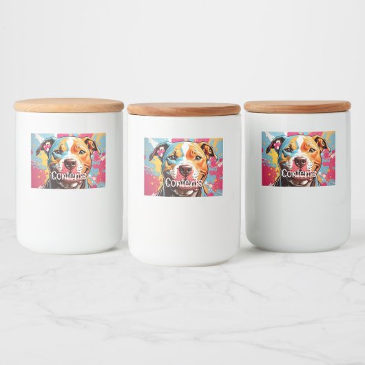 Staffordshire verjaardag voedselcontainer etiket (Flessen)