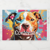 Staffordshire verjaardag voedselcontainer etiket (Enkel label)