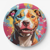 Staffordshire Verjaardagsfeest Papieren Bordje (Voorkant)