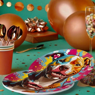 Staffordshire Verjaardagsfeest Papieren Bordje