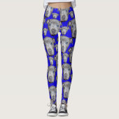 Stafforshire Bull Terrier Puppy Face Leggings (Voorkant)