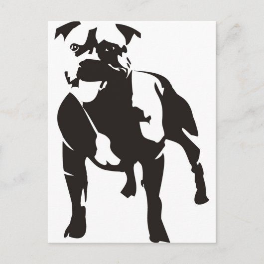 Staffy Briefkaart (Voorkant)