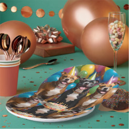 Staffy Celebration: een verjaardagsfeestje met taa Papieren Bordje