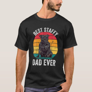 Staffy Dad Funny  Staffordshire Bull Terrie T-shirt