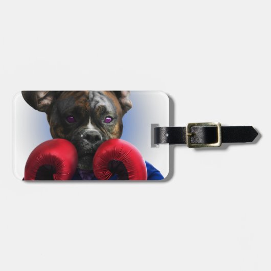 Staffy Dog Boxer Fun Animal Bagagelabel (Voorkant horizontaal)