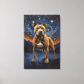 Staffy Dog Canvas Afdruk (Voorkant)