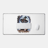 Staffy Dog Halloween Square Bureaumat (Keyboard & Muis)