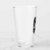 Staffy Dog Halloween Square Glas (Rechts)