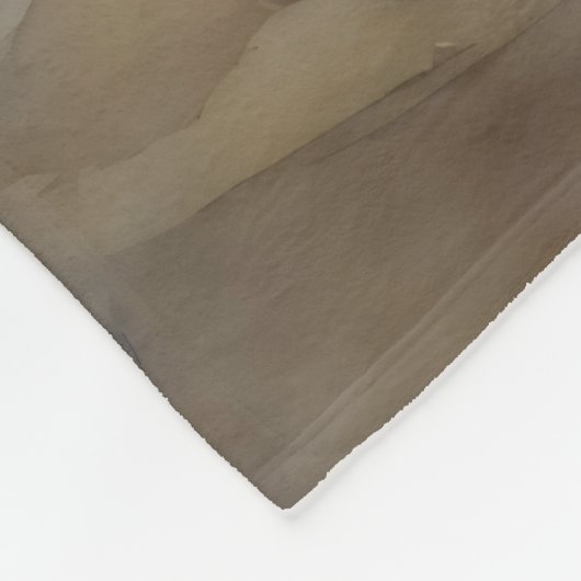 Staffy hond Portret Fleece Deken (Hoek)