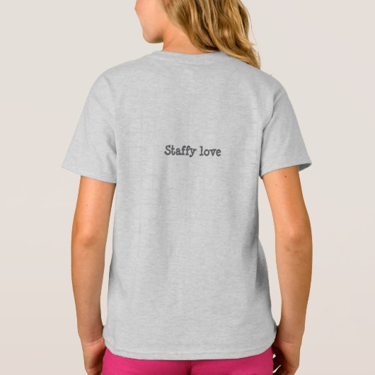 Staffy Love T-shirt (Achterkant)