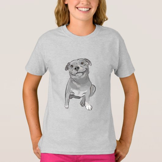 Staffy Love T-shirt (Voorkant)