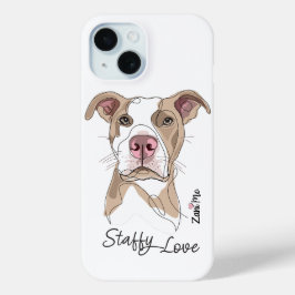 Staffy Love - Zani Mo Bescherming iPhone 15 Case