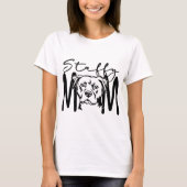 Staffy mama t-shirt (Voorkant)