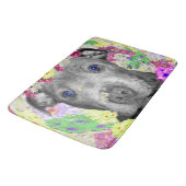 Staffy Puppy Daisy Face, Memory Foam Bath Mat. Badmat (Gekanteld)