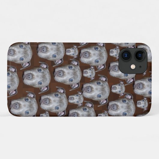 Staffy Puppy Face Pattern Case-Mate iPhone Case (Achterkant (horizontaal))