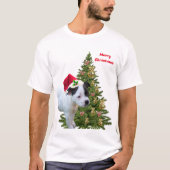 Staffy Puppy Kerstmis, Tshirt (Voorkant)