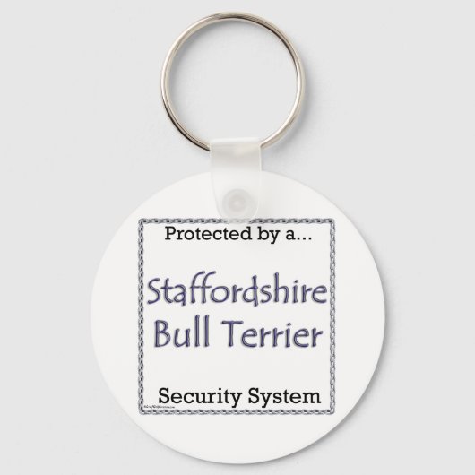 Staffy Security System Sleutelhanger (Voorkant)