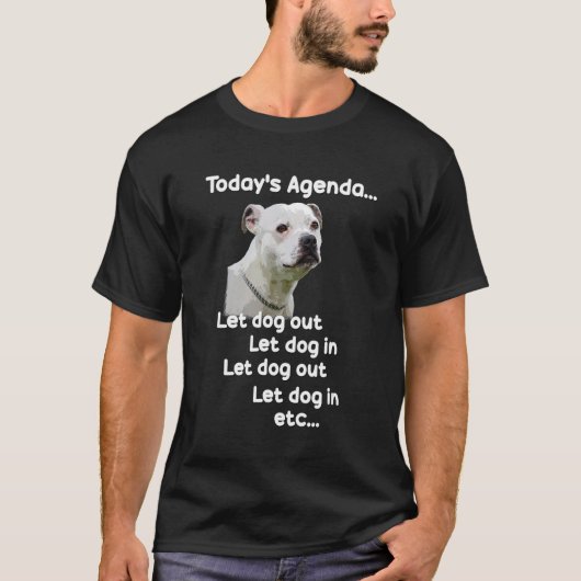 Staffy Staffordshire Bull Terrier grappige pet dog T-shirt (Voorkant)