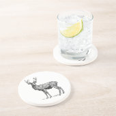 Stag 02 zandsteen onderzetter (Zijkant)