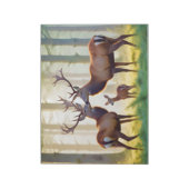 Stag Animal Natuur Wildlife Affection Caring Notitieblok (Linkerzijde)