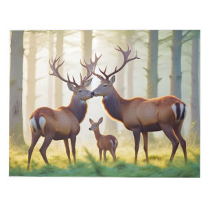 Stag Animal Natuur Wildlife Affection Caring Notitieblok