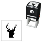 Stag Antler rustiek land tekening Zelfinktende Stempel (In situ)