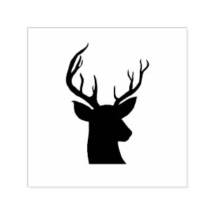 Stag Antler rustiek land tekening Zelfinktende Stempel