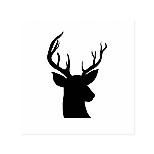 Stag Antler rustiek land tekening Zelfinktende Stempel (Design)
