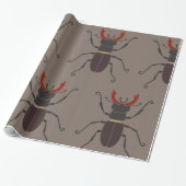 Stag Beetle Cadeaupapier (Uitgerold)
