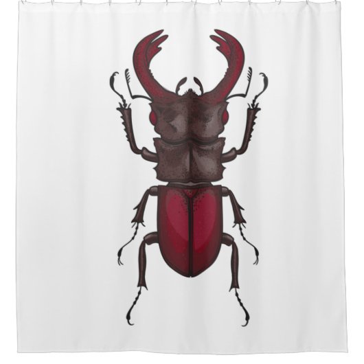 Stag beetle douchegordijn (Voorkant)