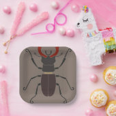Stag Beetle Papieren Bordje (Feest)