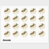 Stag Beetle Ronde Sticker (Vel)