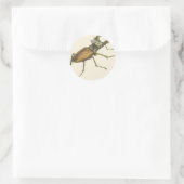 Stag Beetle Ronde Sticker (Tas)