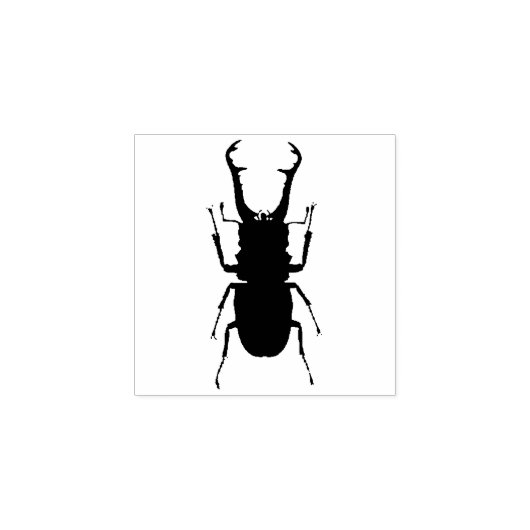 Stag Beetle Rubberstempel (Afrduk)