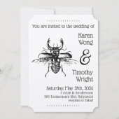  Stag Beetle Wedding Kaart (Voorkant)