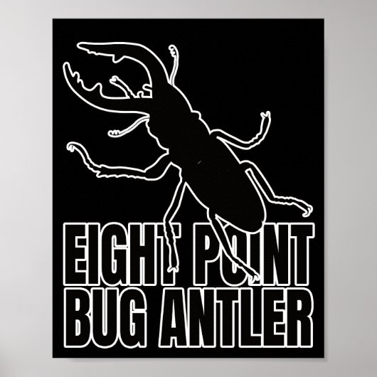 Stag Beetles Beetle Bugs Entomology Geek Poster (Voorkant)