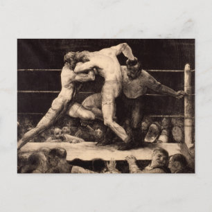 Stag bij Sharkey's van George Bellows Briefkaart