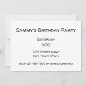 Stag Birthday Party Invitation Kaart (Achterkant)