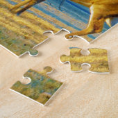 Stag / Buck Deer, Bright Blue Sky Legpuzzel (Zijkant)