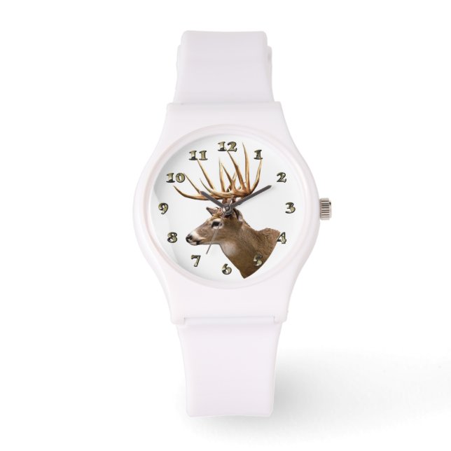Stag Buck Deer Horloge (Voorkant)