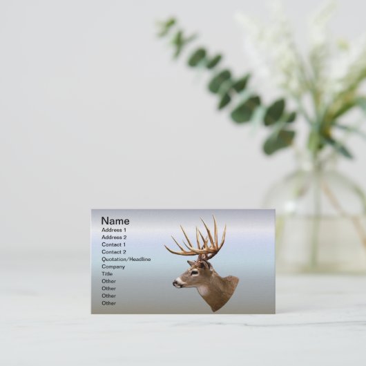 Stag Buck Deer Visitekaartje (Staand voorkant)