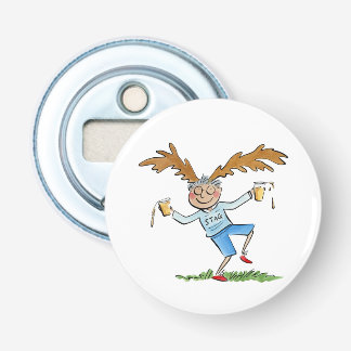 Stag Button Flesopener