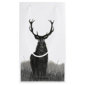 Stag Deer Cadeaugrootte Kleine Matte Afwerking Klein Cadeauzakje (Achterkant)
