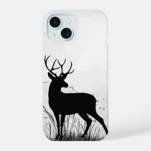 Stag Deer Wildlife Animal Natuur Art iPhone 15 Case