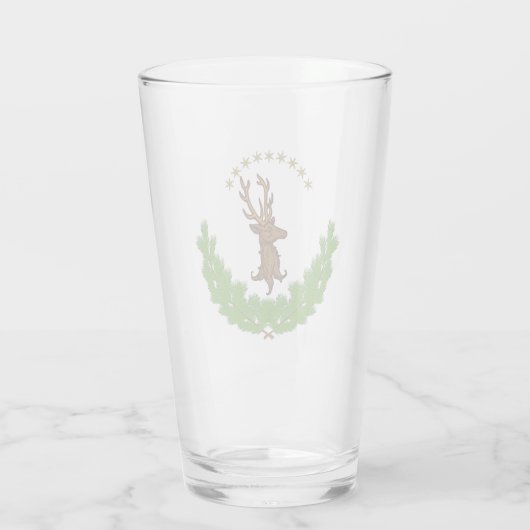 Stag en Bough Logo Glas (Achterkant)
