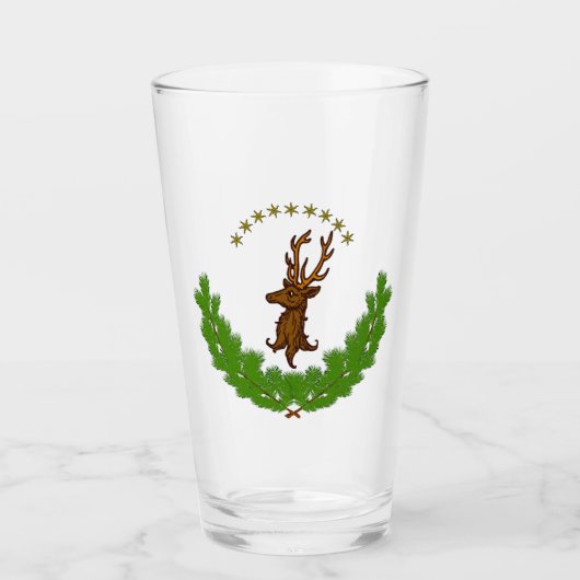 Stag en Bough Logo Glas (Voorkant)