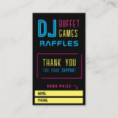 Stag en Doe Party Fundraiser Tickets (Achterkant)