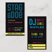 Stag en Doe Party Fundraiser Tickets (Voorkant / Achterkant)