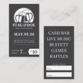 Stag en Doe Tickets Klassiek Bierfeest (Voorkant / Achterkant)